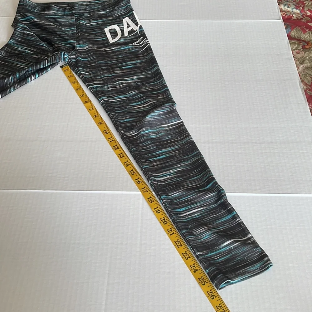 Justice Dance striped leggings  and long tee set youth size 14